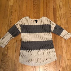Aqua Sweater, size medium, cuffed sleeves